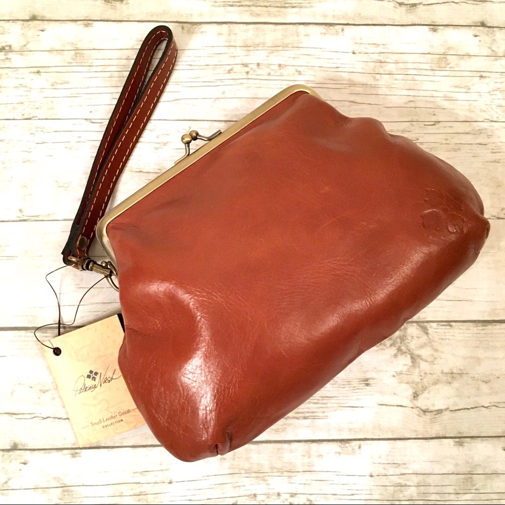 Patricia Nash Wristlet Rich Brown